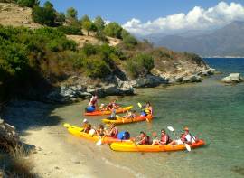 Groupe en kayak